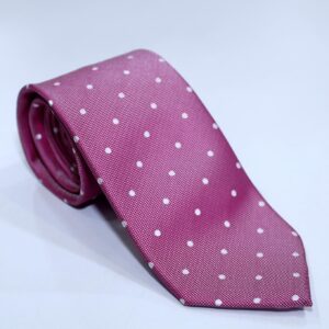 Corbata puntitos rosa CHICLE