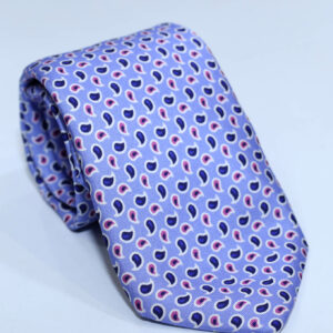 Corbata lila de dibujitos de ameba LILA