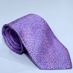 Corbata de puntos rosa