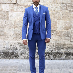 Traje azulón 3 piezas super elástico AZULON