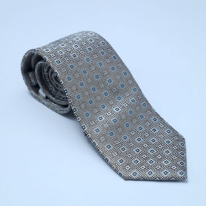 Corbata microdibujo ocre